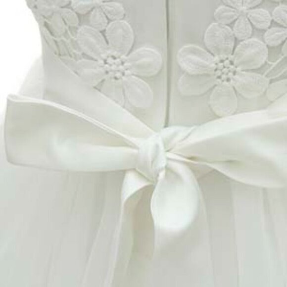 Baby Girls Dress Christening Baptism Party Formal Dresses（3M~6M) - Picture 4 of 9
